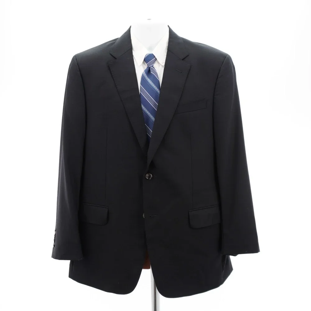 Joseph‎ Jos A Bank Wool Black 2 Button Blazer 42R